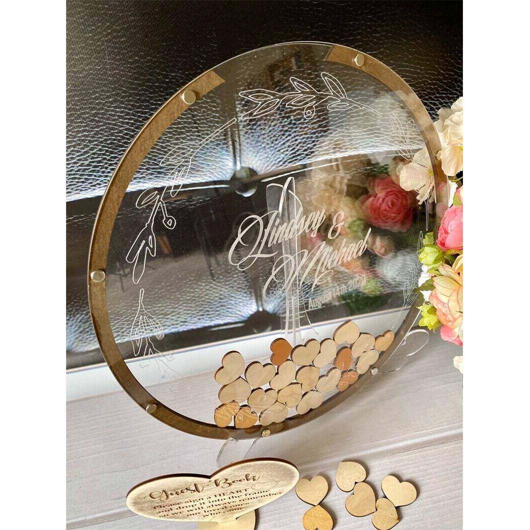 礼圆形婚签到66台结婚爱心木册片相框森系婚礼意logo签名桌创面摆,淘宝优惠券,粉丝福利购,淘宝优惠卷