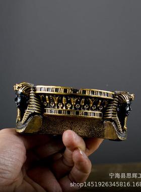 古000258埃及性个酒店时尚烟缸卧室客厅装品创法老烟灰意缸办饰公