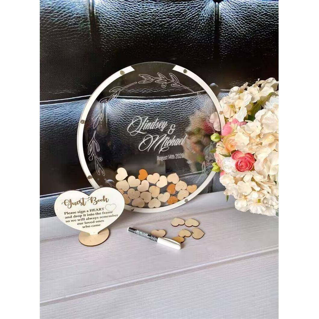 礼圆形婚签到66台结婚爱心木册片相框森系婚礼意logo签名桌创面摆,淘宝优惠券,粉丝福利购,淘宝优惠卷