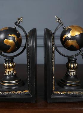 美乡创村复SD-16123古意书挡办公室摆件家式居书房桌面型书立书靠