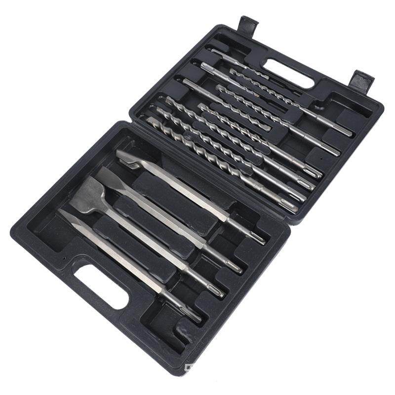 圆柄电锤钻头钢凿13件套装组混凝土打孔水泥冲击穿墙,淘宝优惠券,粉丝福利购,淘宝优惠卷