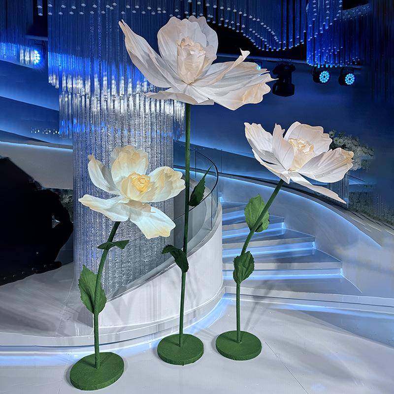 婚庆大型手工褶皱纸艺花水墨花婚礼迎宾区舞台路引背景装饰道具,淘宝优惠券,粉丝福利购,淘宝优惠卷