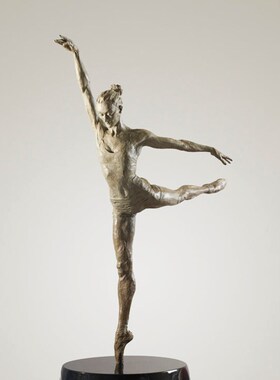 铸铜人物雕塑制作玻璃钢跳舞女孩雕像展馆美术馆艺术品落地摆件