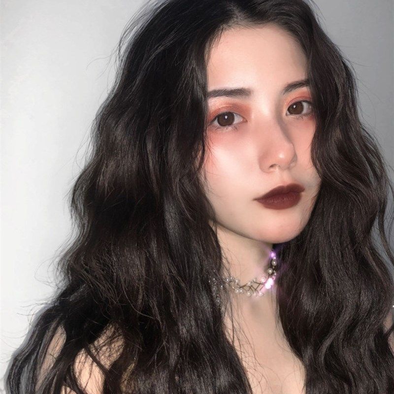 假发女长发时尚网红中分刘海羊毛卷长卷发自然蓬松玉米烫全头套式,淘宝优惠券,粉丝福利购,淘宝优惠卷