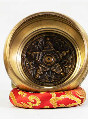 音钵尼泊尔手工颂钵铜磬大磬钵盂瑜伽音钵静心钵佛音碗铜钵颂钵碗