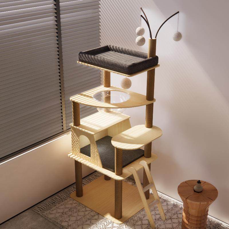 猫爬架窝16056猫树一体实木多层太空麻猫猫跳台猫架子剑玩具猫咪,淘宝优惠券,粉丝福利购,淘宝优惠卷