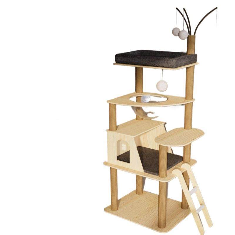 猫爬架窝16056猫树一体实木多层太空麻猫猫跳台猫架子剑玩具猫咪,淘宝优惠券,粉丝福利购,淘宝优惠卷