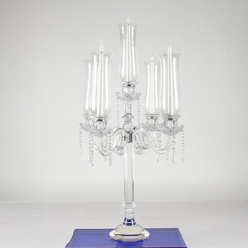 意水晶烛台工厂5婚庆婚JXA礼餐欧桌装饰烛台式复创古头烛台玻璃 - 图2