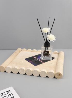 现约轻奢几何洞石代1085托玄盘摆件客厅卧室关电视简柜样板房家居