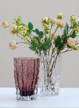 ins简约冰川水培瓶客花厅餐BX1-23H2风桌电视柜软装仿真花玻创意