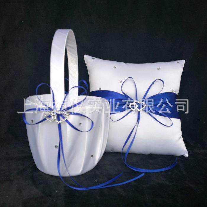 西式HBD婚礼用双水新娘戒枕+婚钻品庆花篮两件套结婚心用品,淘宝优惠券,粉丝福利购,淘宝优惠卷