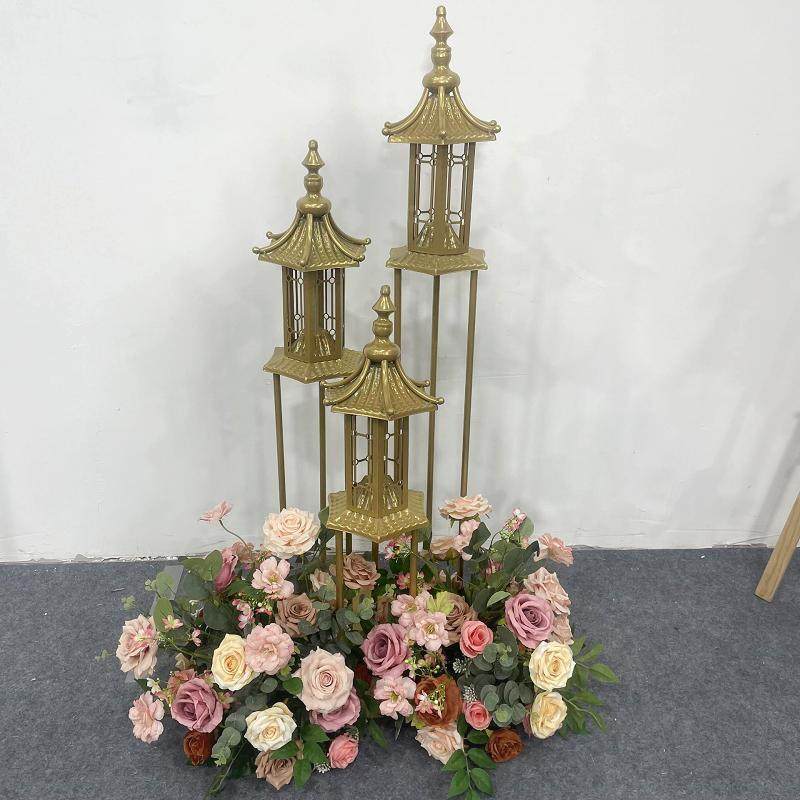 婚庆道具新款铁艺中装式引婚礼舞路台置六布角凉亭喜亭小屋饰BIA,淘宝优惠券,粉丝福利购,淘宝优惠卷