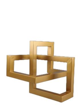 北欧创几何厅抽象交错金属摆意件客卧室视玄关酒1401店电柜家居装