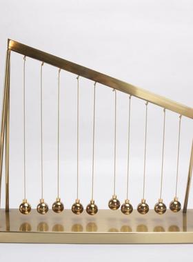 ESC现代简约轻板曲平衡摆球房桌面摆件客厅电视柜书奢样间售楼处