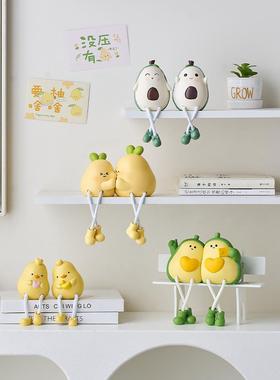 意件可爱吊脚娃创娃桌架面TT100518摆洞洞板置物装饰品儿童女孩改