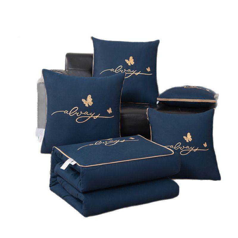 全棉印花纯色四刺绣抗菌棉ZS-棉枕被纯棉办头公室季午抱休枕靠垫,淘宝优惠券,粉丝福利购,淘宝优惠卷