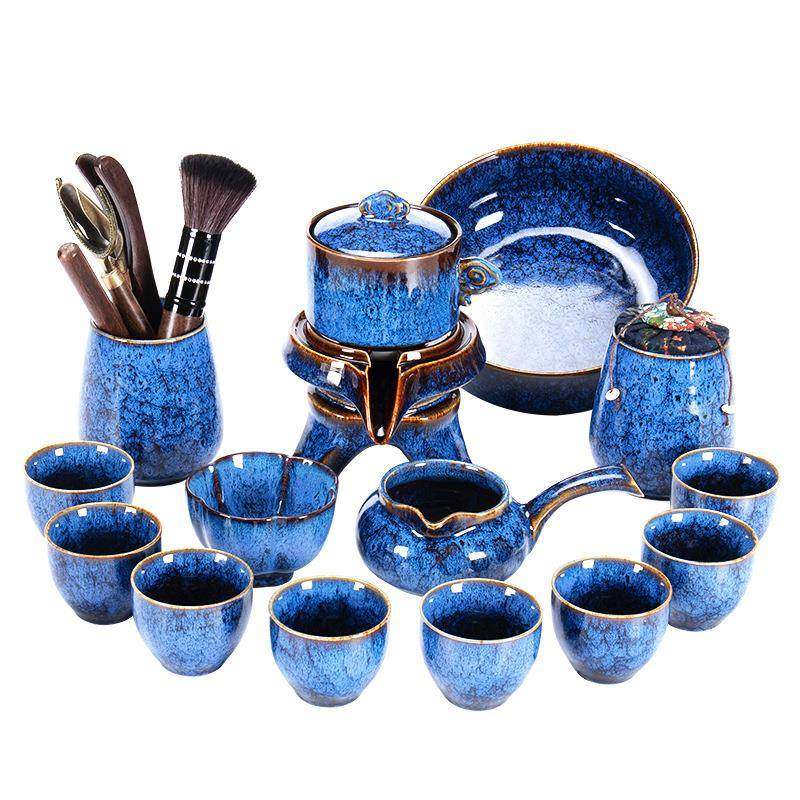 窑变人茶具彩蓝半自动套瓷装家用陶办公室懒茶壶夫泡茶87968神器,淘宝优惠券,粉丝福利购,淘宝优惠卷