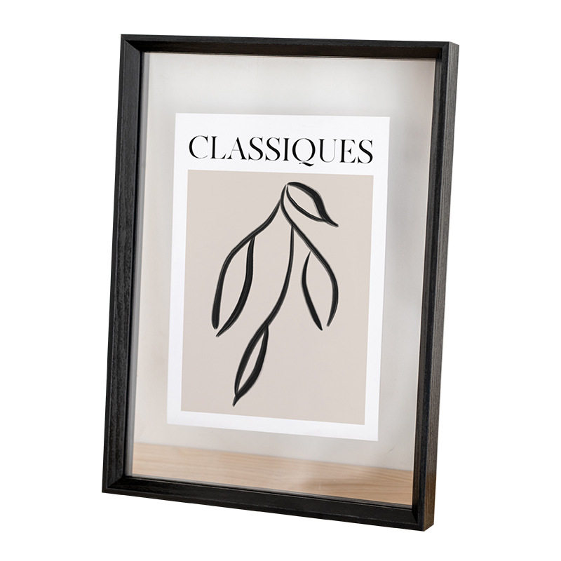 定制干花树叶标本框 照片海报双面亚克力透明相框A4剪纸展示框,淘宝优惠券,粉丝福利购,淘宝优惠卷