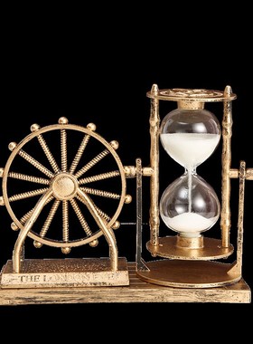 伦敦眼摩天轮沙漏创意学生礼物复古怀旧家居装饰摆件男女生日礼品