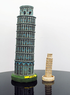 意大利披萨斜塔地标建筑模型罗马斗兽场装饰摆饰工艺礼品摆饰旅游