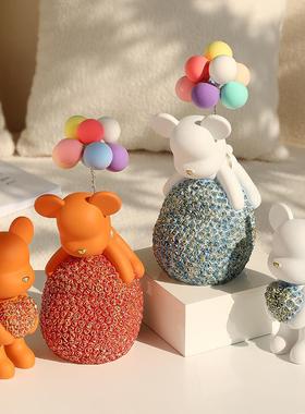 可爱暴力熊摆件 家居装饰品玄关物电书视柜卧室办桌公20220518治