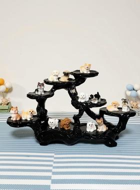 创意微XUI型桌面置放架摆小物件物展示架子架摆件微景观造景花展