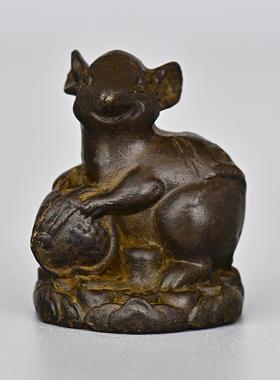 全铜十二龙生肖摆件全套铜鼠牛虎黄兔蛇羊马猴WNQ鸡狗猪工艺品摆