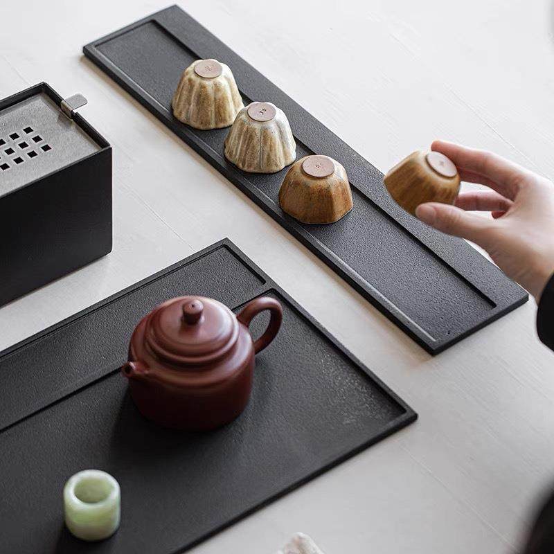 宜室茶话乌金石杯架茶具茶杯沥水架置物架收纳展示架盖碗茶杯托架,淘宝优惠券,粉丝福利购,淘宝优惠卷