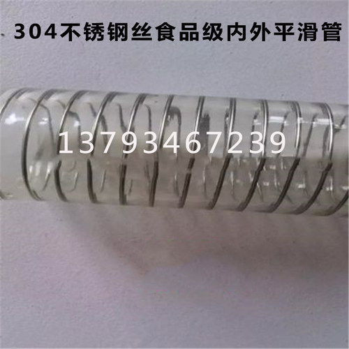 PU聚氨酯平滑管TPU耐磨耐压耐高温无异味食品级塑料透明钢丝软管 - 图2