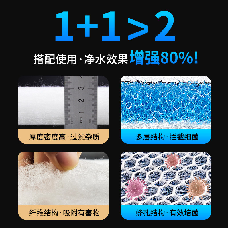鱼缸过滤棉专用生化棉细菌屋滤材魔毯高密度净水材料海绵块过滤网,淘宝优惠券,粉丝福利购,淘宝优惠卷