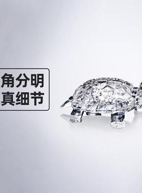 亚克璃力乌龟摆饰明有机玻装办公透TC-82218桌饰品家居创意动物礼
