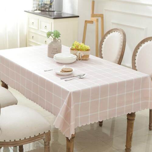 田园防水防油餐桌布免洗桌布 PVC餐厅台布长方形茶几桌垫 - 图1