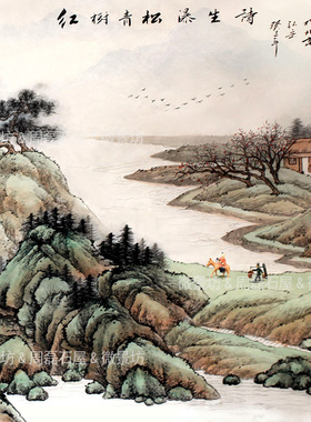 热卖微缩树脂古人物携琴访友摆件奇石假山盆景枯山水微景造景装饰