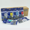 Brother original label machine ribbon label paper white yellow background black characters 9 12 18 24 36mm label printer