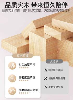 实木架落地靠墙窄夹缝柜子多层收储IOH纳物柜家用置架学生书书物