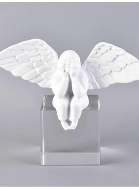 镀金水晶天使条领带托装盘样板房衣帽间衣柜梳DS8064妆台道饰品摆