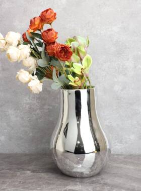 中新式玻房璃灯0008泡瓶花花器样板电视柜客厅卧室餐厅家居装饰摆