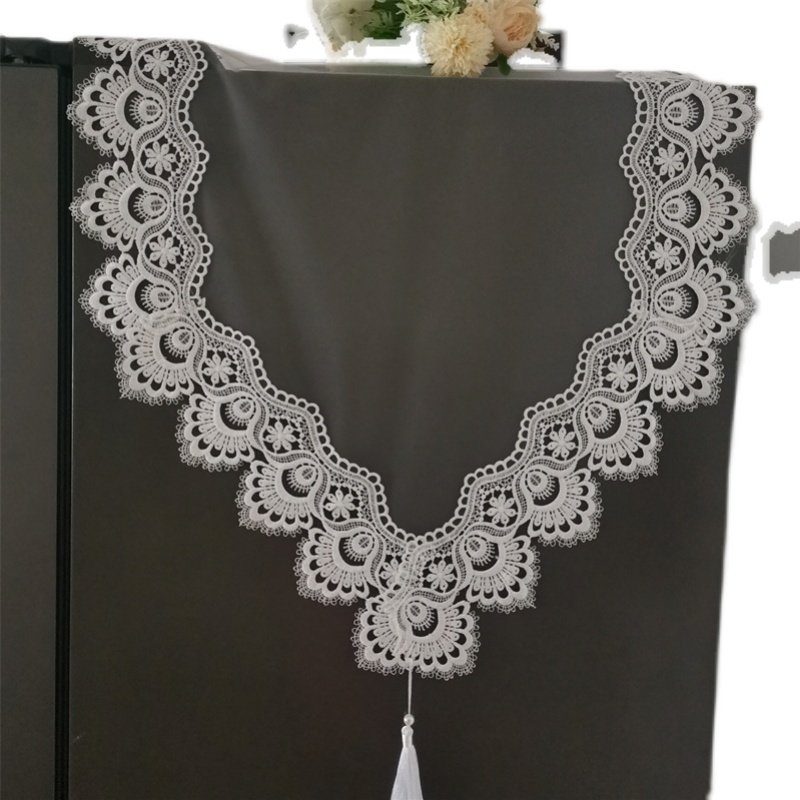 私人定做欧式蕾丝镂空冰箱盖巾新款双开门单开门冰箱防尘罩白色,淘宝优惠券,粉丝福利购,淘宝优惠卷