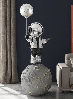 创意宇航员客厅大型落地摆件商场店铺太空人迎宾雕塑乔迁新居礼品
