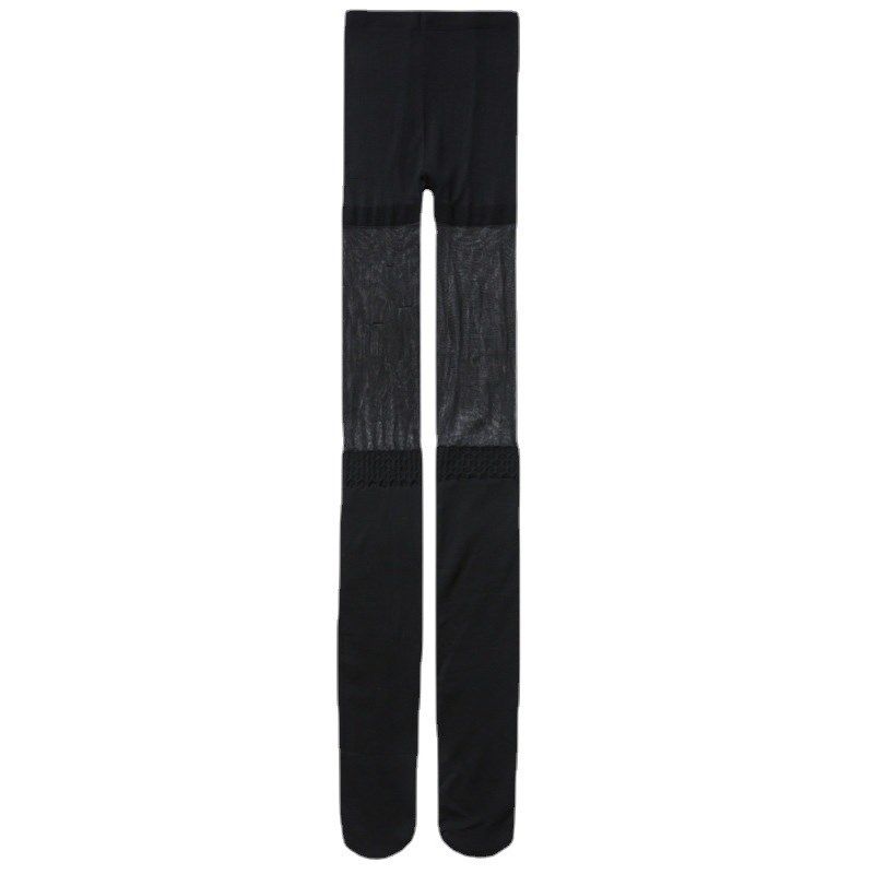 拼接黑丝加绒丝袜女秋冬光腿神器假两件过膝大腿中长筒小腿裤袜,淘宝优惠券,粉丝福利购,淘宝优惠卷