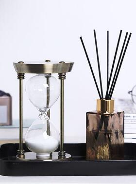 轻创意个性沙漏计时器办公件桌PXT面摆客室厅家居装奢饰品