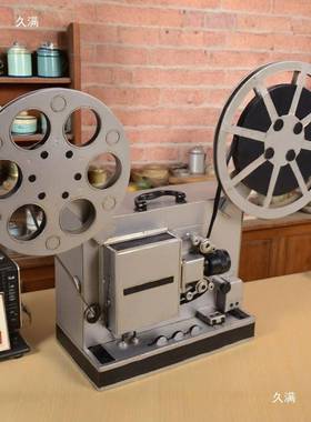 70复t$*&j#%l古电影放机摆件怀老物旧件大型电古董胶片影机模映型