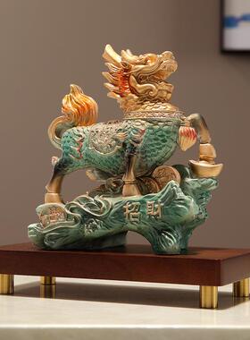 中福字JY-007装乔迁礼客套厅玄关案台电视新柜麒式麟组合摆件瑞兽