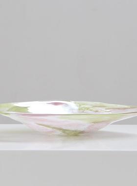 耳其彩色渐变橄榄绿水果盘创意不规则客厅家BX8-25-1酒店土冷食用