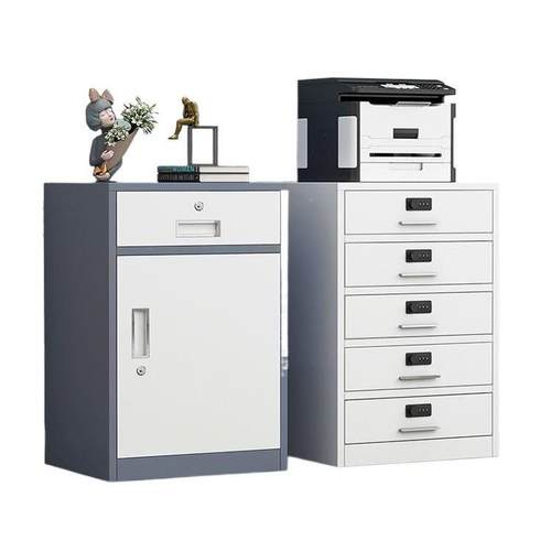 文件柜小床矮yt123柜带锁抽屉桌下活动柜三资料公办柜头小柜子铁 - 图3