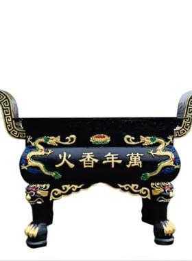寺庙香炉纯铸铁长方形宗祠道观佛堂供奉上大型户外室内生铁烧香炉