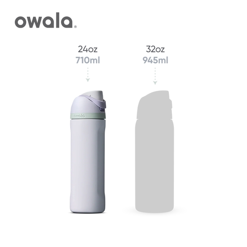 OWALA保温杯双饮口304不锈钢水杯吸管杯便携车载弹盖户外女生儿童 - 图3