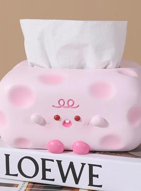 意抽纸盒客纸巾盒轻创奢高档树脂茶摆件几装厅饰居家纸抽盒YF084-