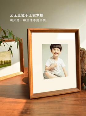 黑胡桃榫卯相5框摆实台木7桌面摆件寸洗照片6做HYtrueek成打印挂