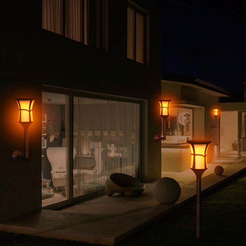 96LED花瓶状户外景观庭院花园装饰火把灯太阳能火焰灯,淘宝优惠券,粉丝福利购,淘宝优惠卷